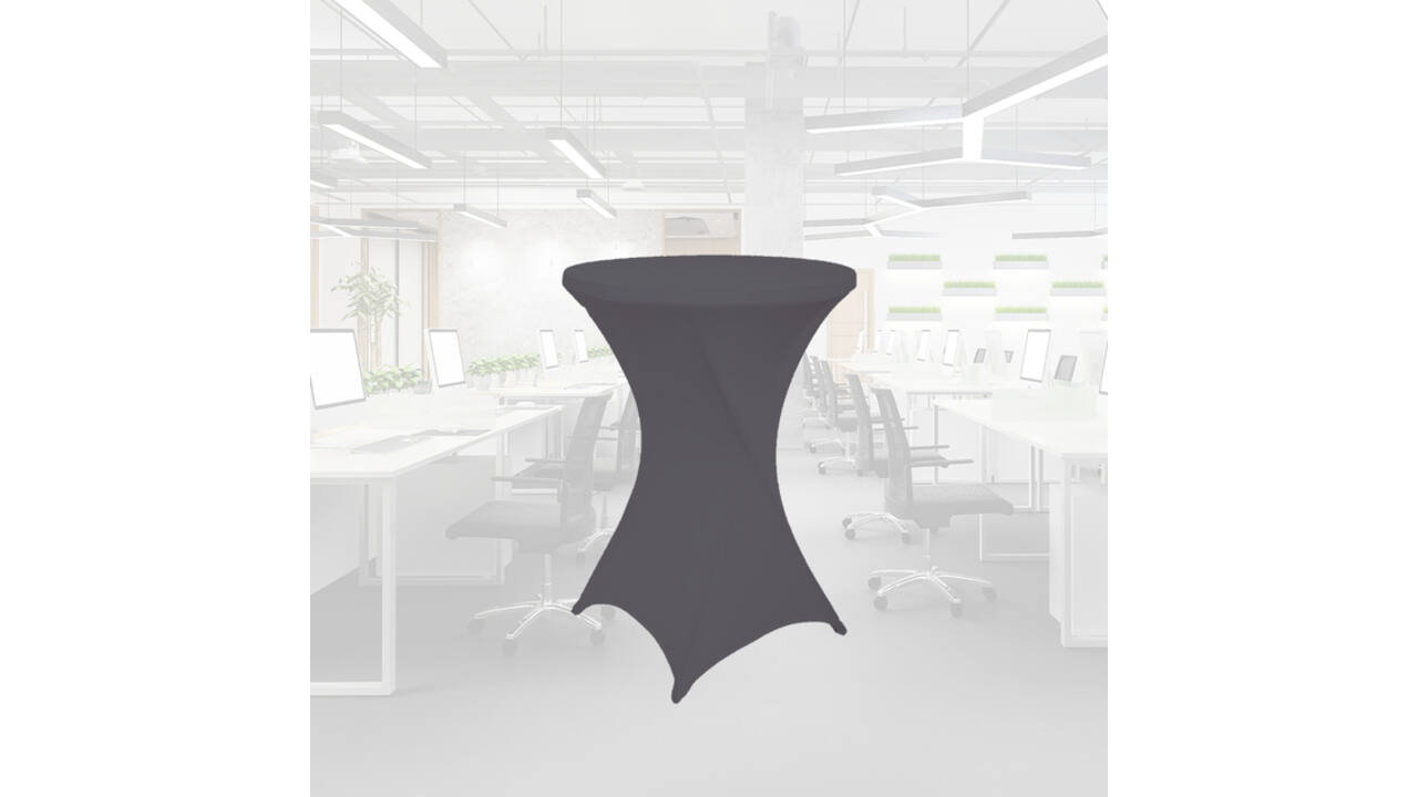 Tafelrok BRASQ voor statafel 80cm antraciet