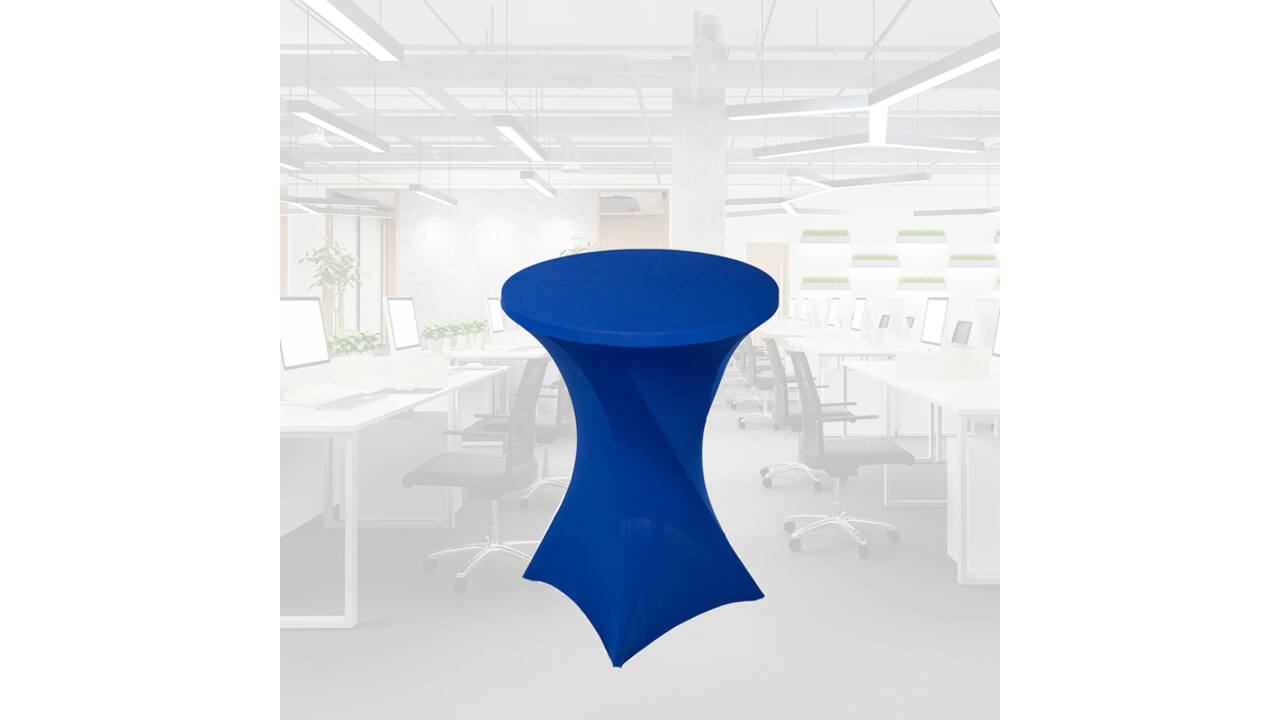 Tafelrok BRASQ voor statafel 80cm blauw