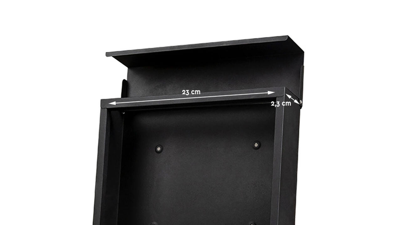 Brievenbus BRASQ PB300 Premium zwart