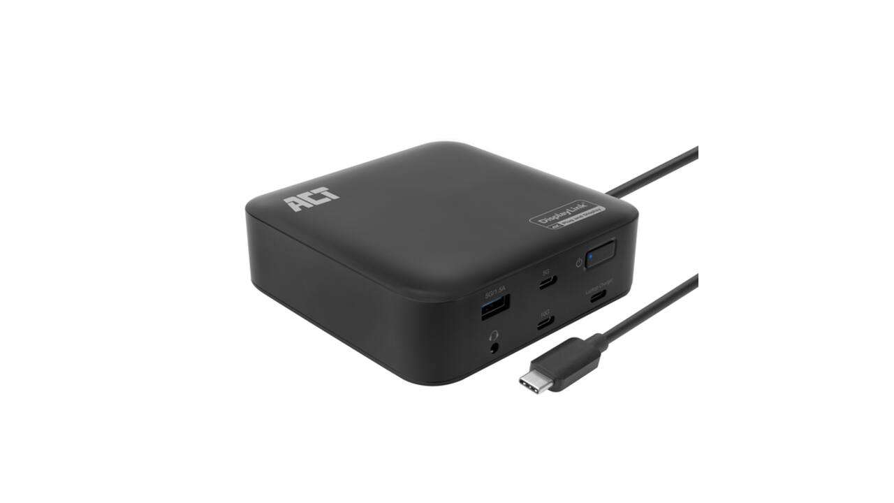 Dockingstation ACT USB-C Dual Monitor met Power Delivery