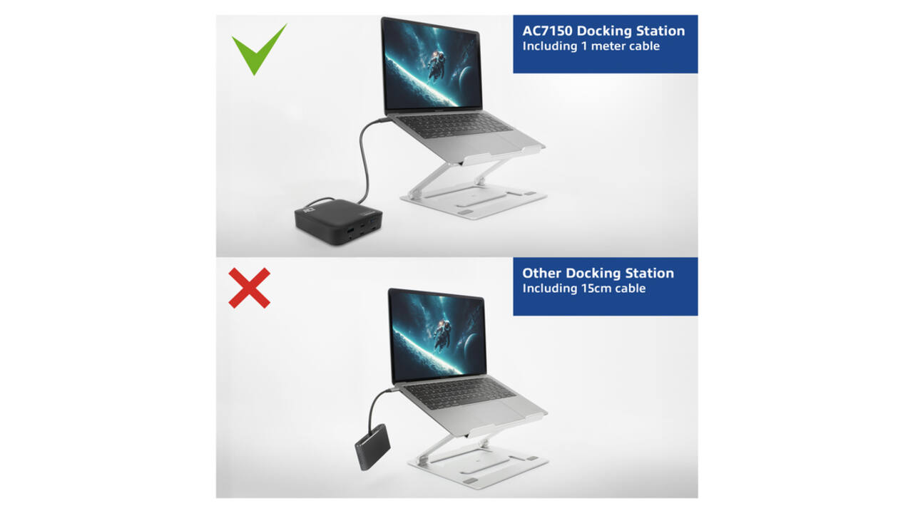 Dockingstation ACT USB-C Dual Monitor met Power Delivery