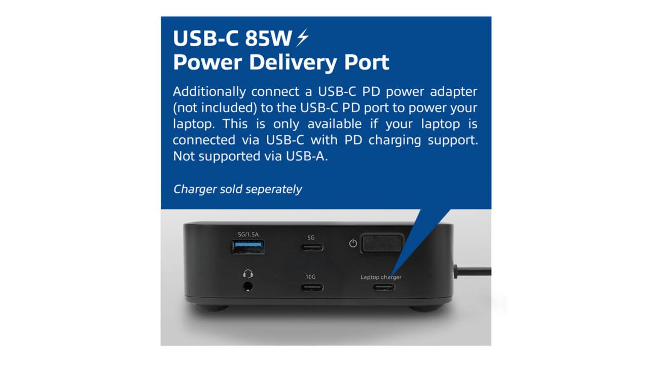 Dockingstation ACT USB-C Dual Monitor met Power Delivery