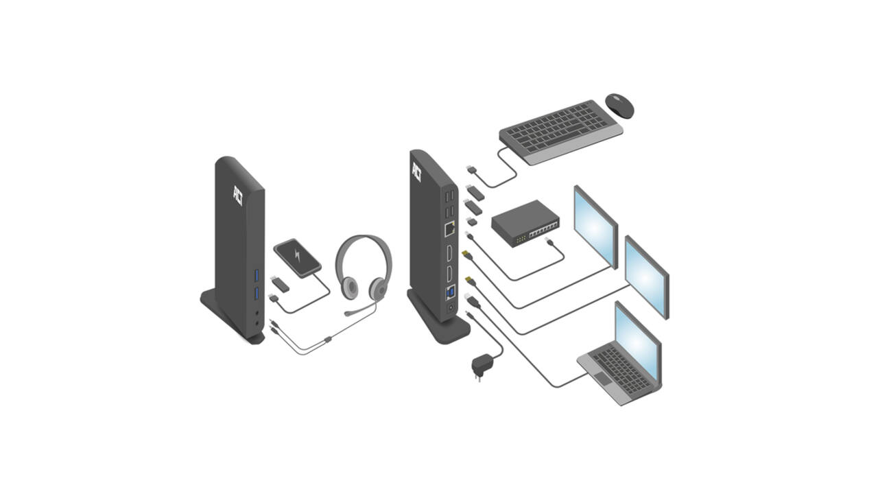 Dockingstation ACT USB-C Dual Monitor met laadpoort