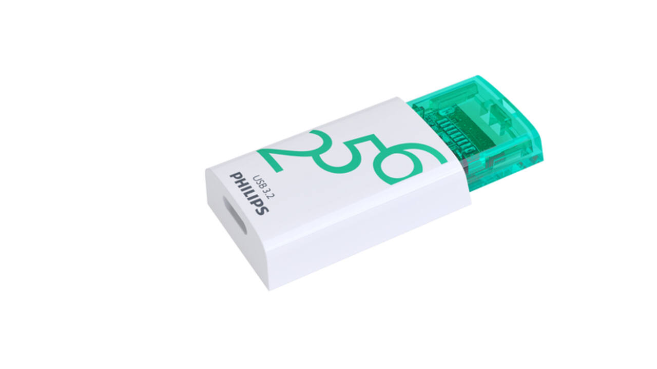 USB stick 3.2 Philips Click USB-C 256GB groen