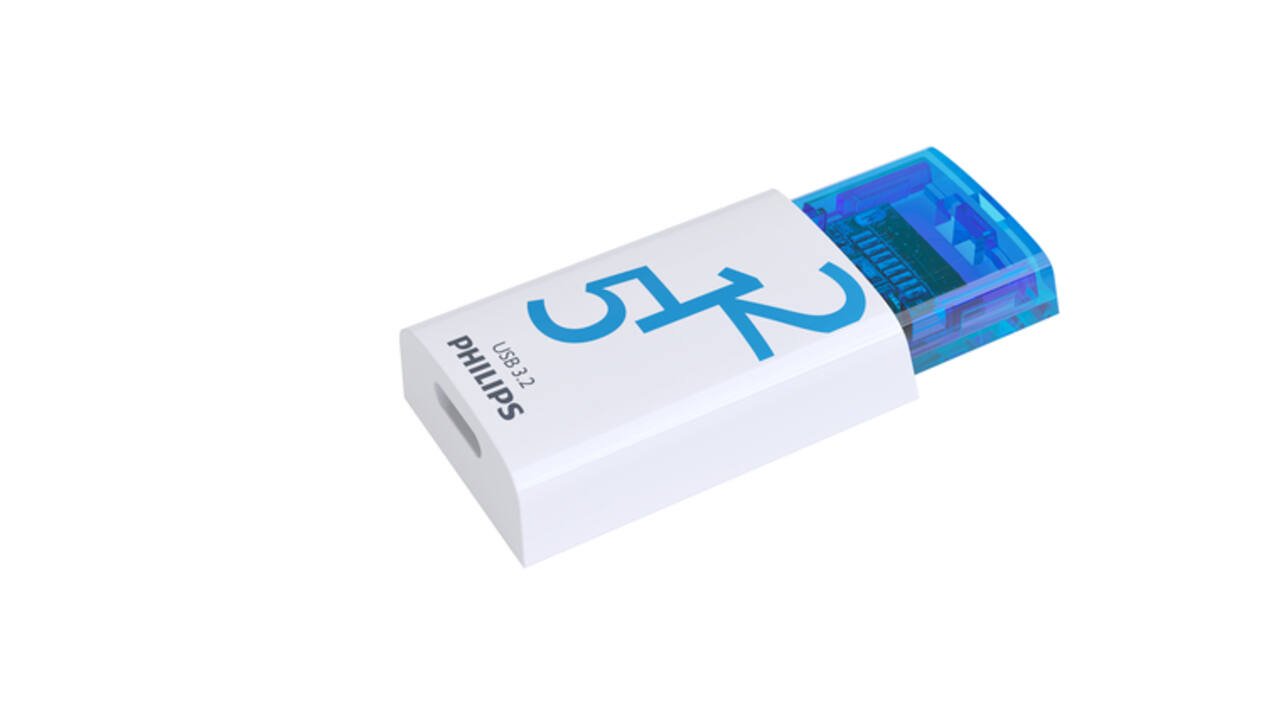 USB stick 3.2 Philips Click USB-C 512GB blauw