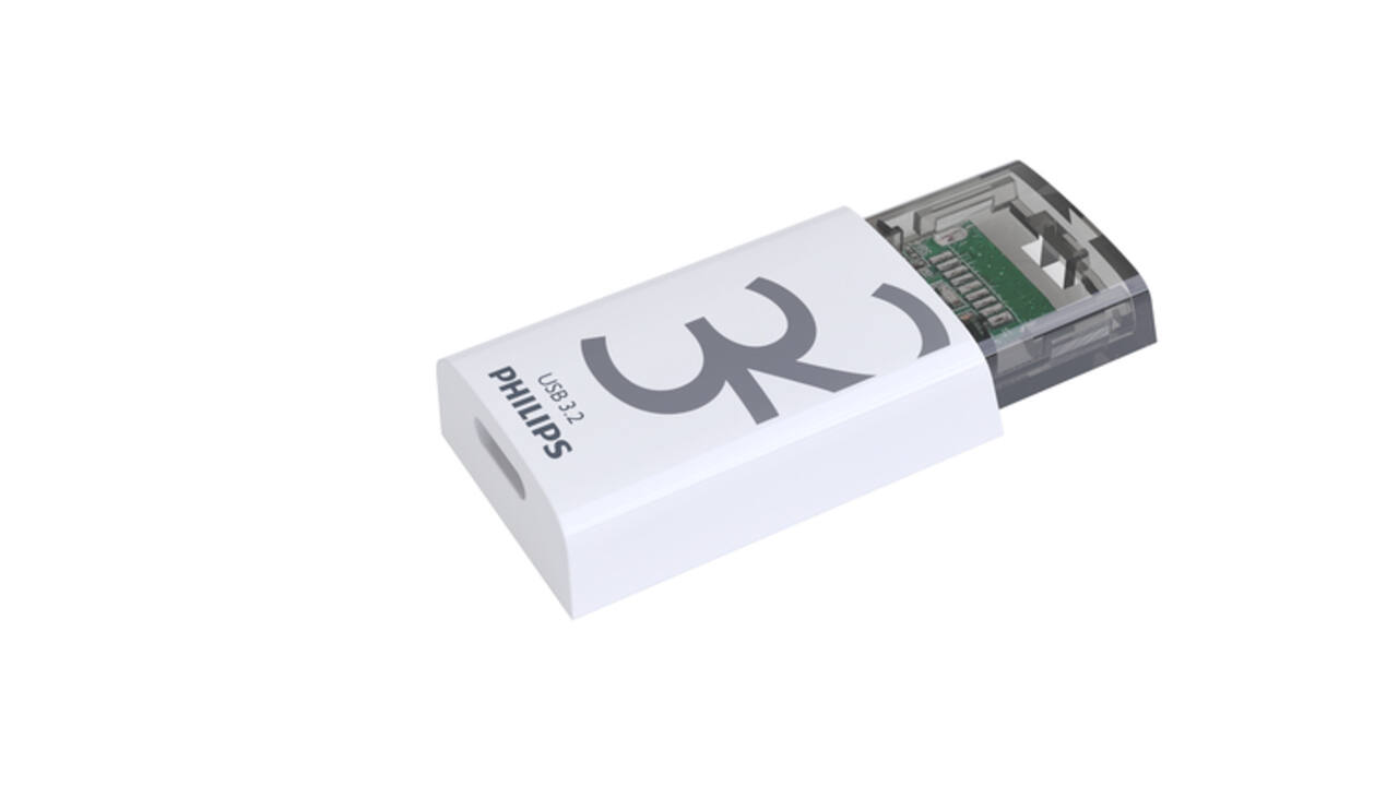 USB stick 3.2 Philips Click USB-C 32GB grijs