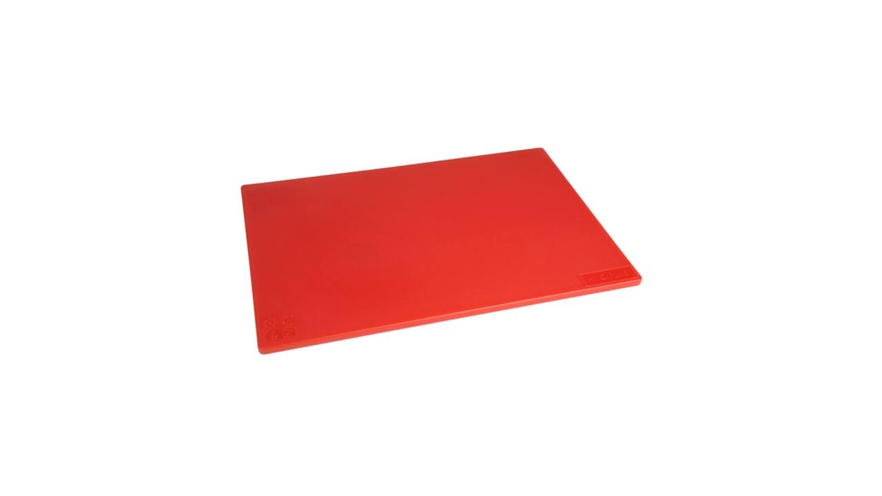 Snijplank Hygiplas LDPE 450x300x10 mm rood