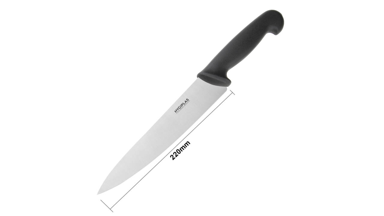 Koksmes Hygiplas 215 mm zwart