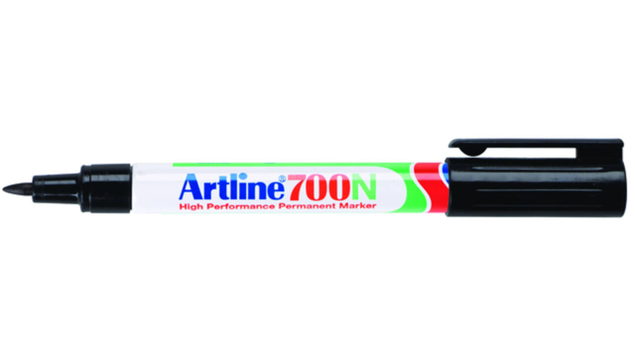 Viltstift Artline 700 rond 0.7mm zwart blister à 1 stuk