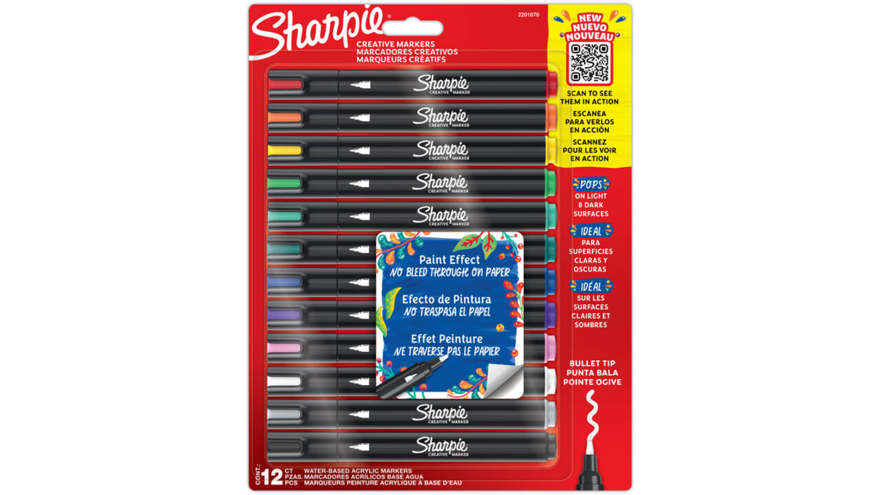 Creatieve marker Sharpie assorti blister à 12 stuks