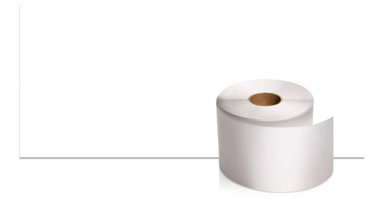 Papierrol Dymo LabelWriter doorlopend 57mmx91m 1 rol wit
