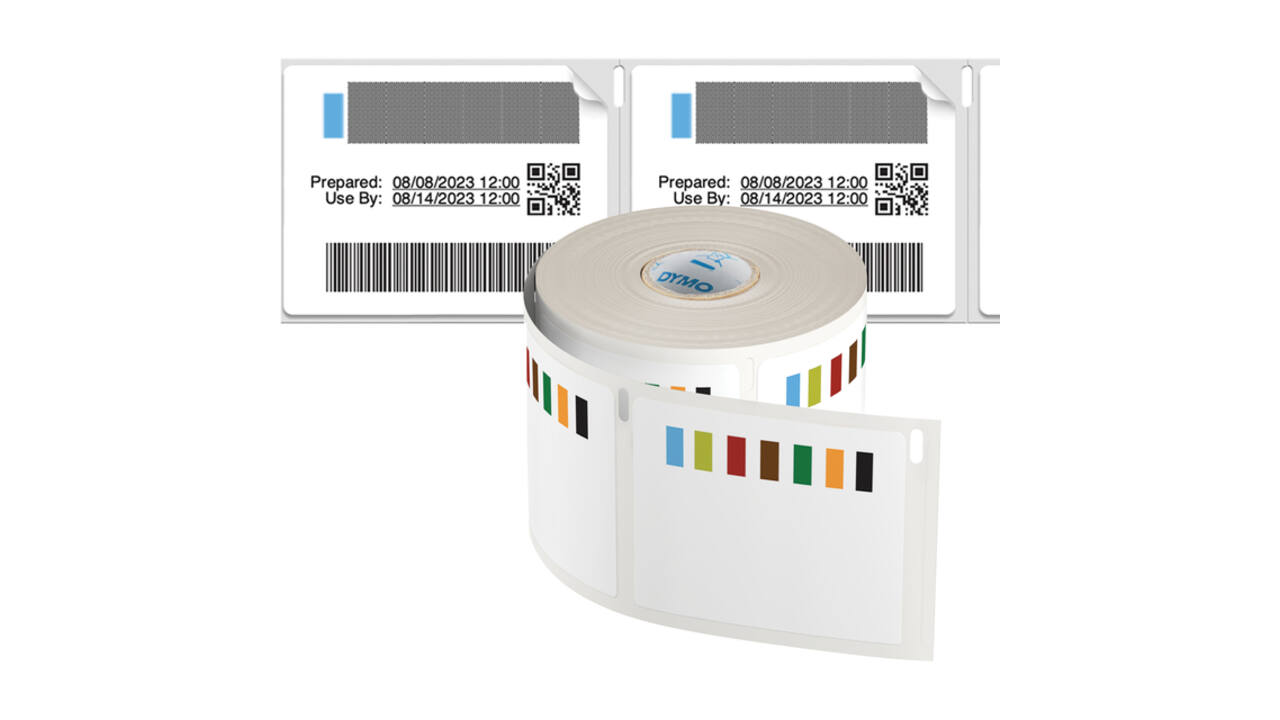 Etiket Dymo LabelWriter voedselhoudbaarheid 54x70mm 1 rol á 400 etiketten wit