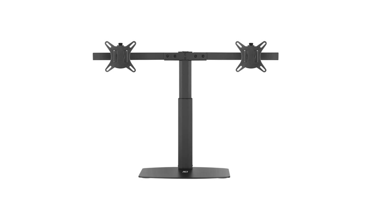 Monitorarm ACT office gasveer crossbar 2 schermen