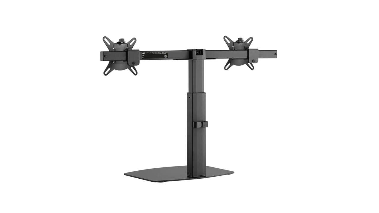 Monitorarm ACT office gasveer crossbar 2 schermen
