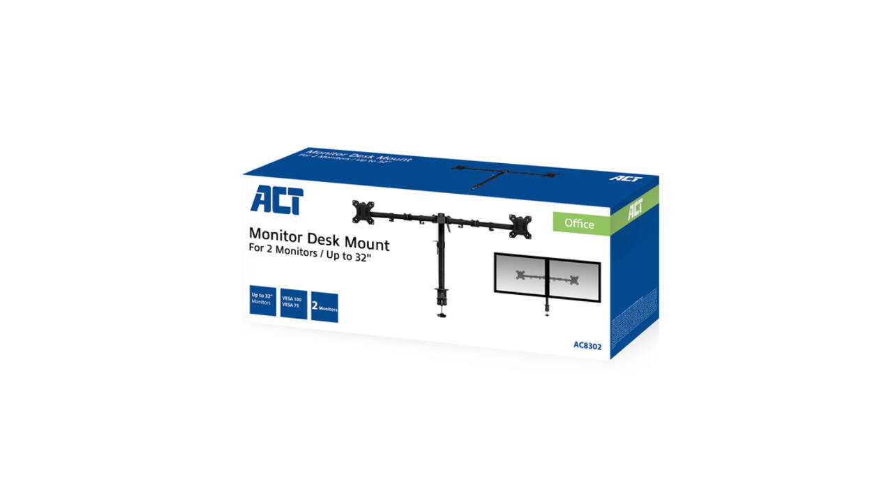 Monitorarm ACT 2 schermen