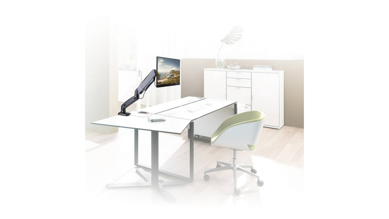Monitorarm ACT office met gasveer 1 scherm
