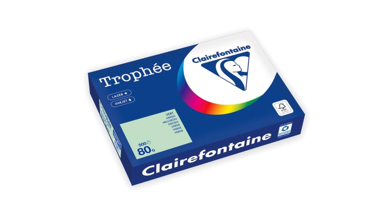 Kopieerpapier Trophée A4 80gr groen 500 vel
