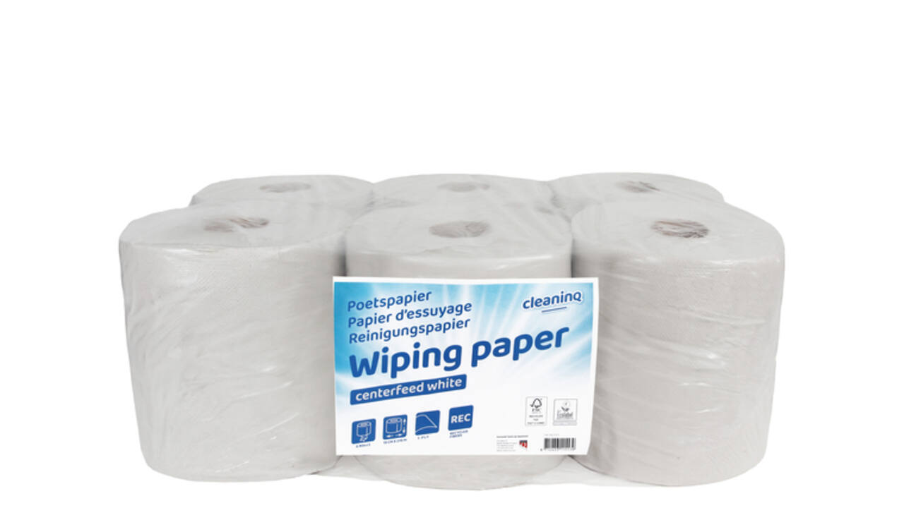 Poetspapier Cleaninq M2 1-laags 6x270m wit