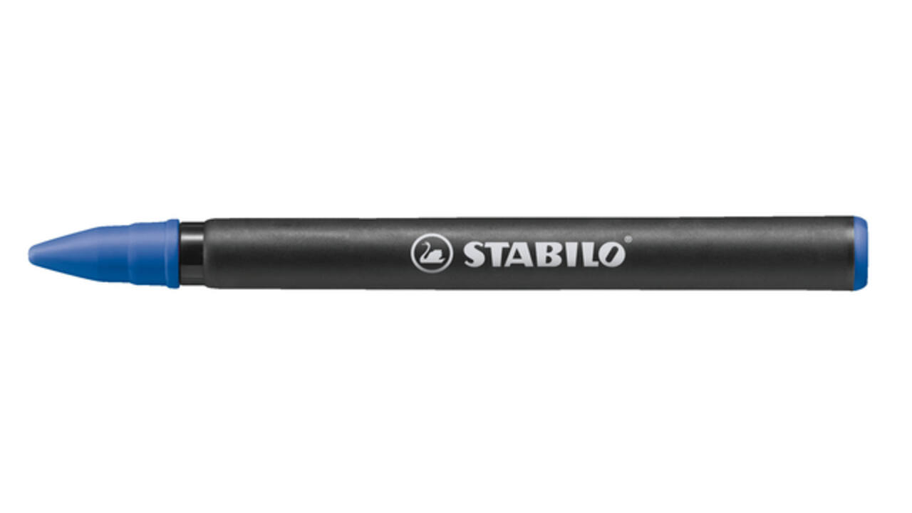 Rollerpenvulling STABILO Easyoriginal fijn blauw doosje à 20 stuks