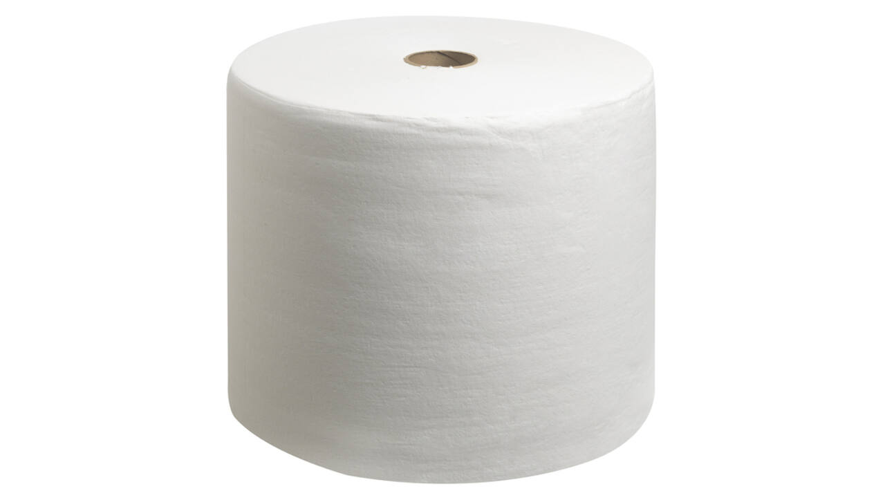 Poetsrol WypAll L40 PowerClean 1-laags 315mmx232m 750 vel wit 7452