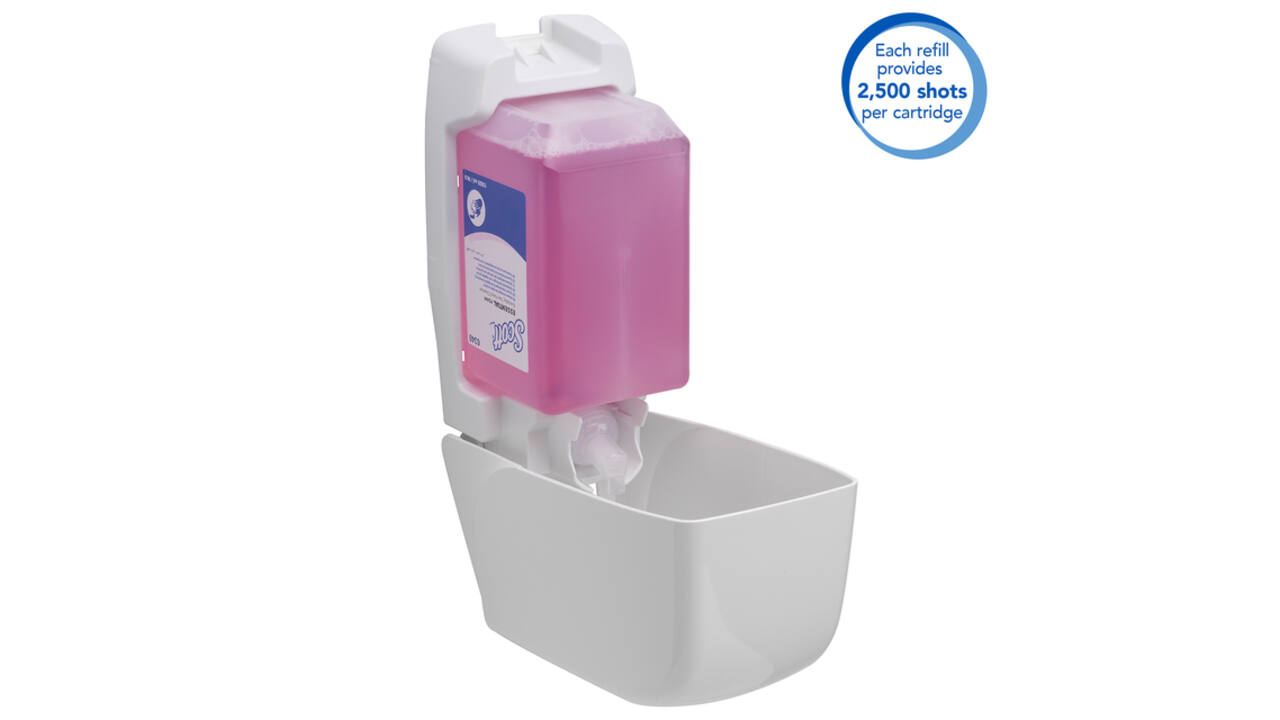 Handzeep Scott Essential foam roze 1000ml 6340