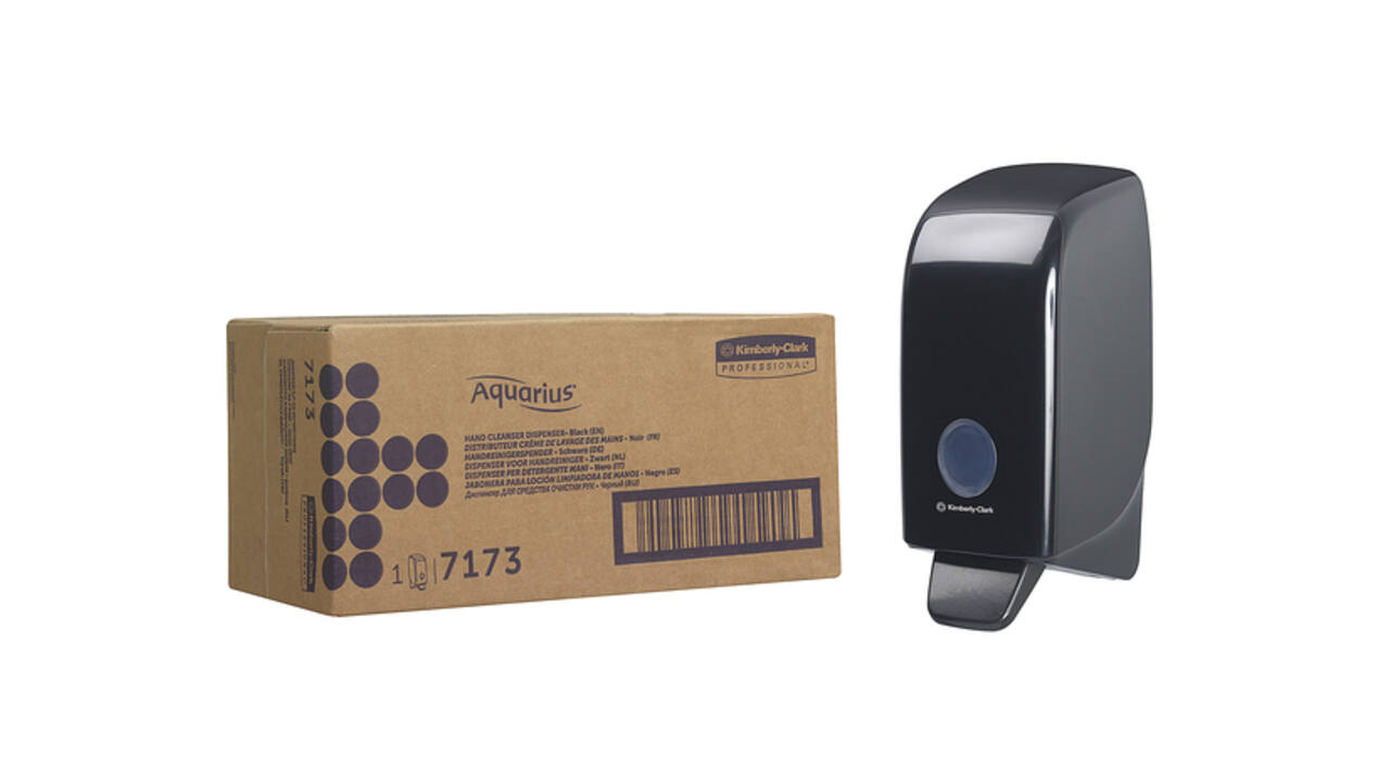 Zeepdispenser Aquarius 1 liter zwart 7173
