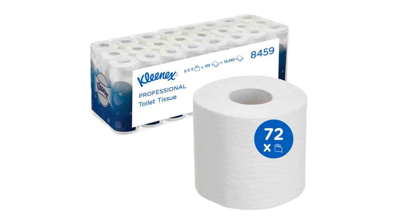 Toiletpapier Kleenex 3-laags 195vel wit 8459