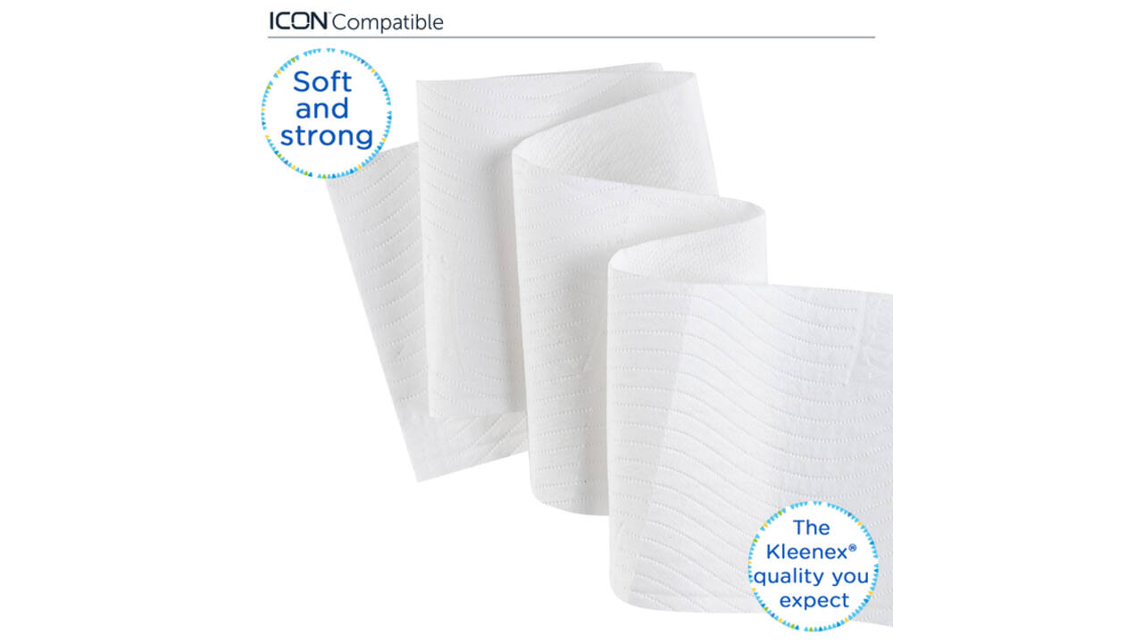 Toiletpapier Kleenex 3-laags 195vel wit 8459