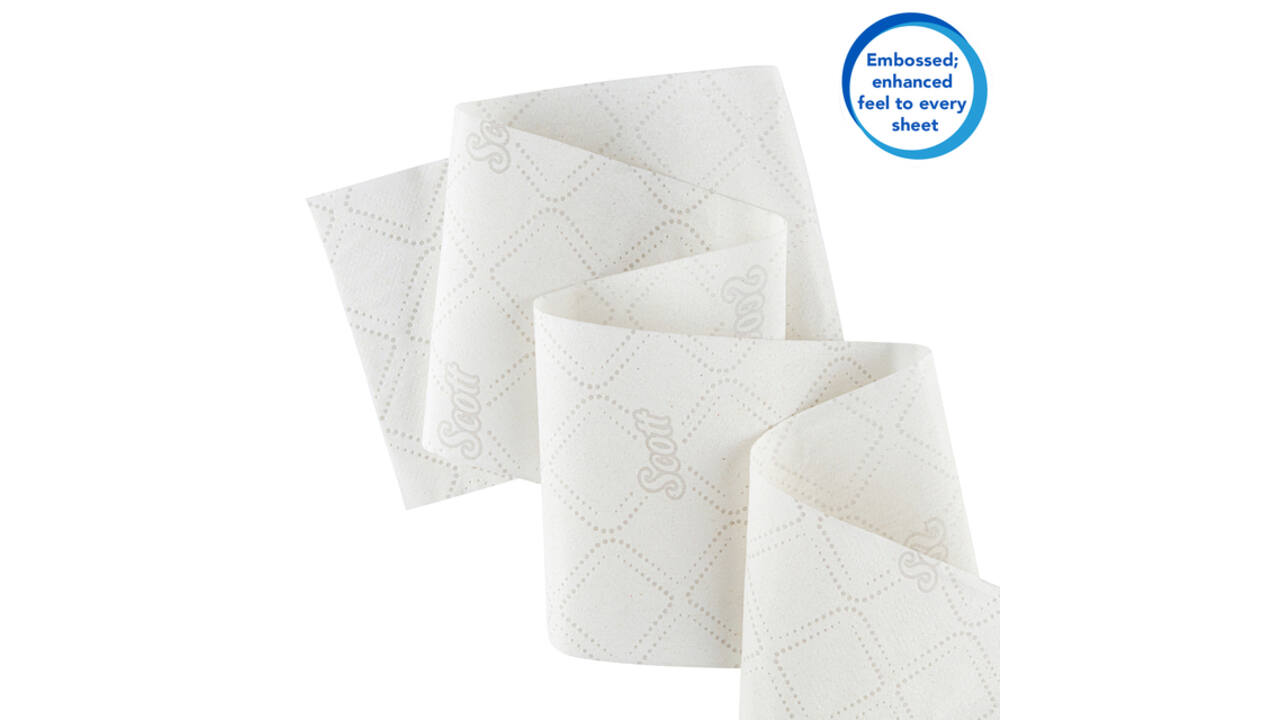 Toiletpapier Scott Essential jumbo 2-laags 200m wit 8614
