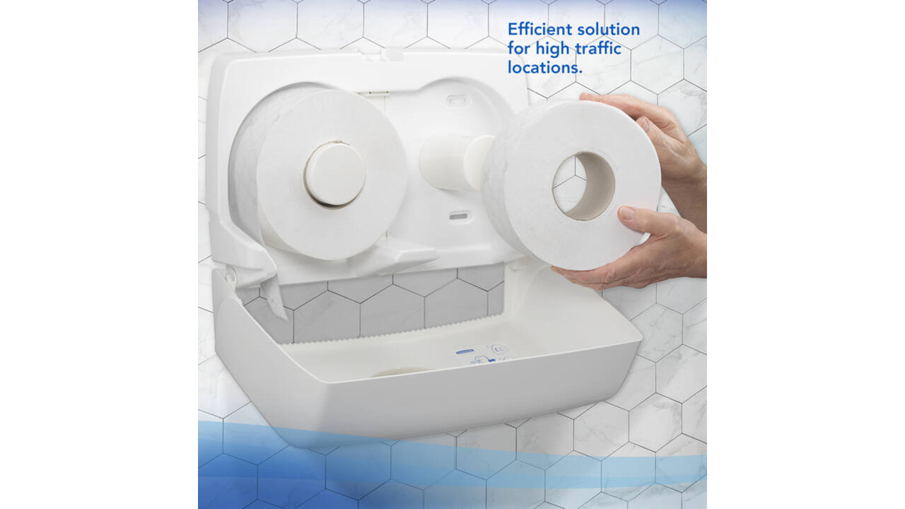 Toiletpapier Scott Essential jumbo 2-laags 200m wit 8614