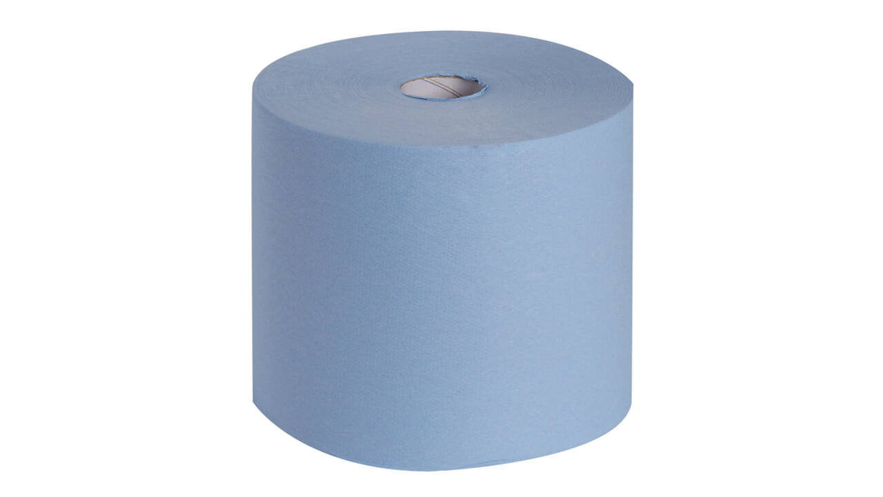 Poetsrol WypAll L10 Extra 1-laags 235mmx380m 1000 vel blauw 7472