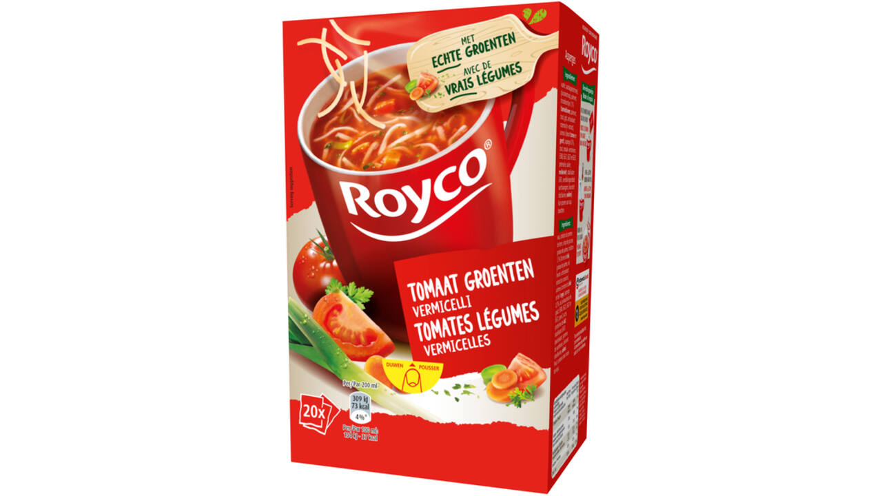 Soep Royco tomaat groenten 20 zakjes