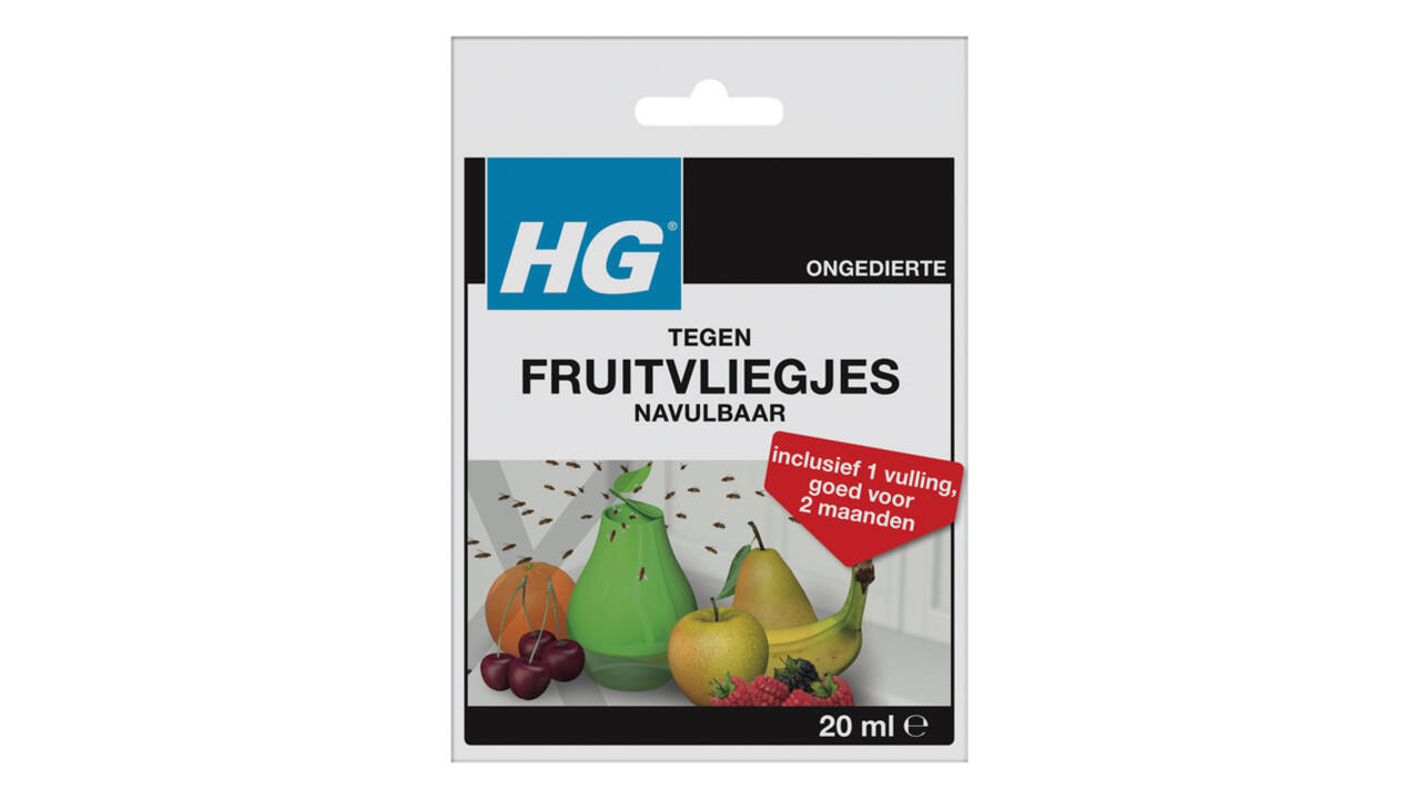 Fruitvliegjesval HG HGX met 1 navulling 20ml