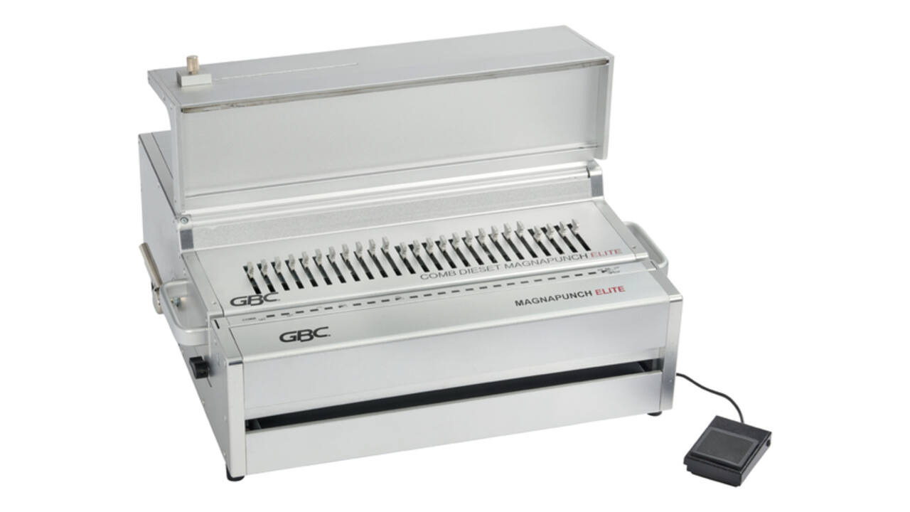 Ponsmachine GBC Multibind Magnapunch Elite + voetpedaal