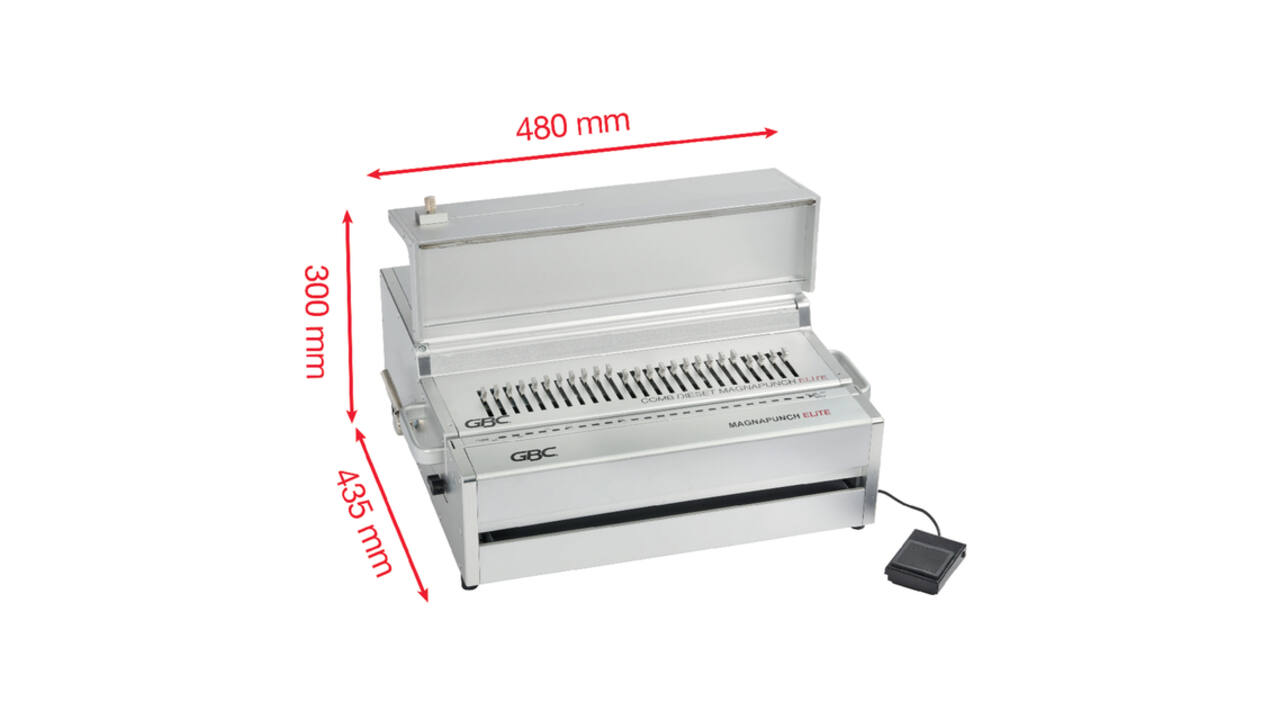 Ponsmachine GBC Multibind Magnapunch Elite + voetpedaal