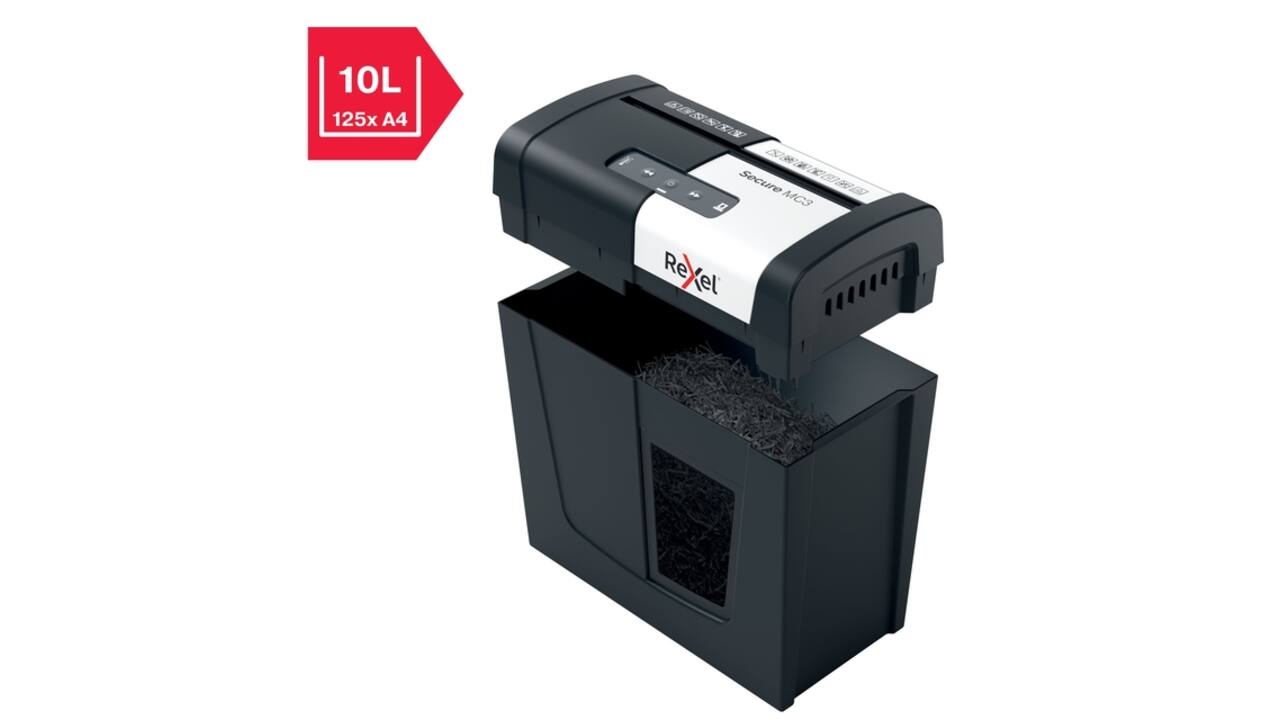 Papiervernietiger Rexel Secure MC3 P5 snippers 2x15mm