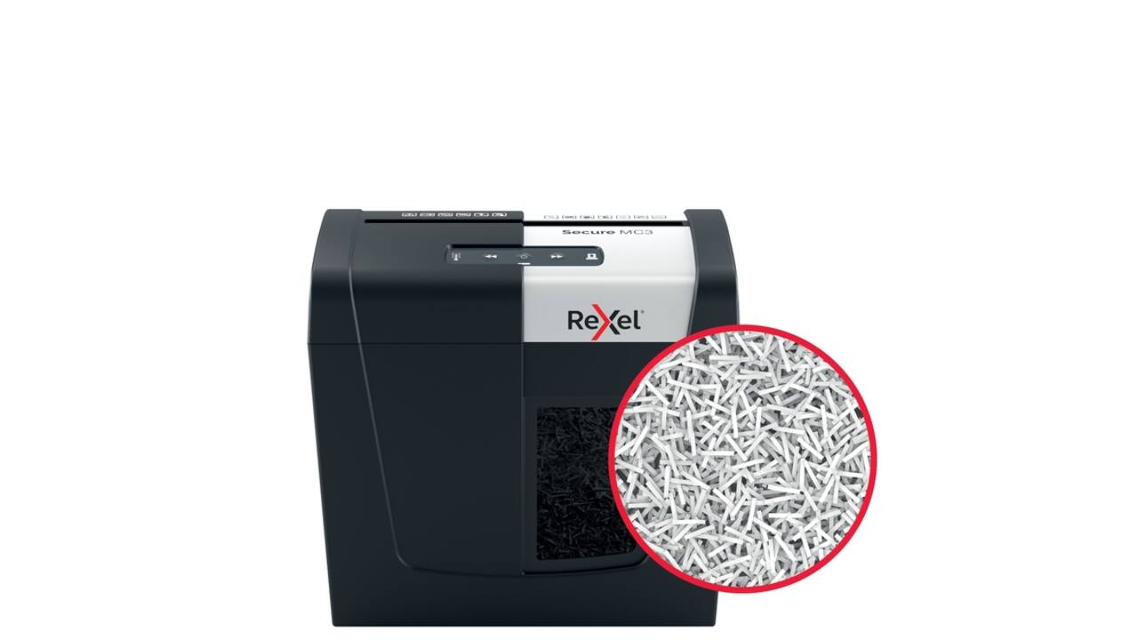 Papiervernietiger Rexel Secure MC3 P5 snippers 2x15mm