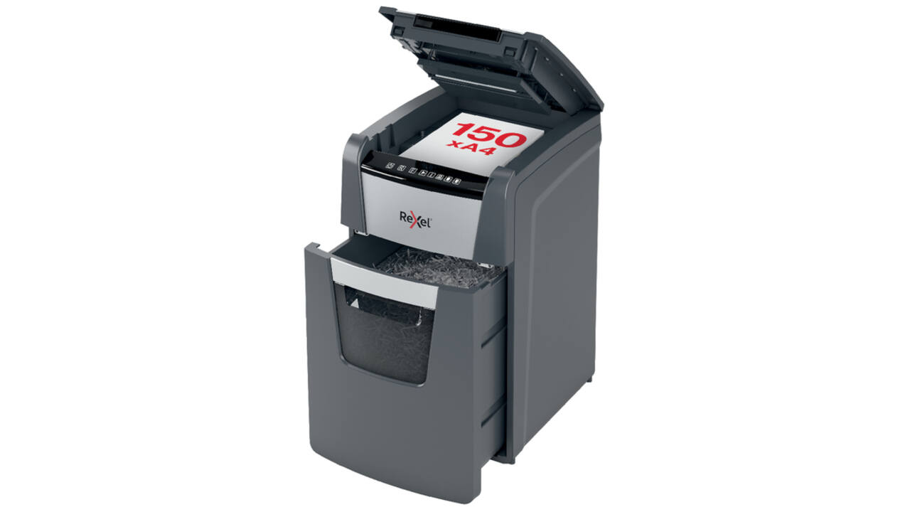 Papiervernietiger Rexel Optimum Auto+ 150M P5 snippers 2x15mm