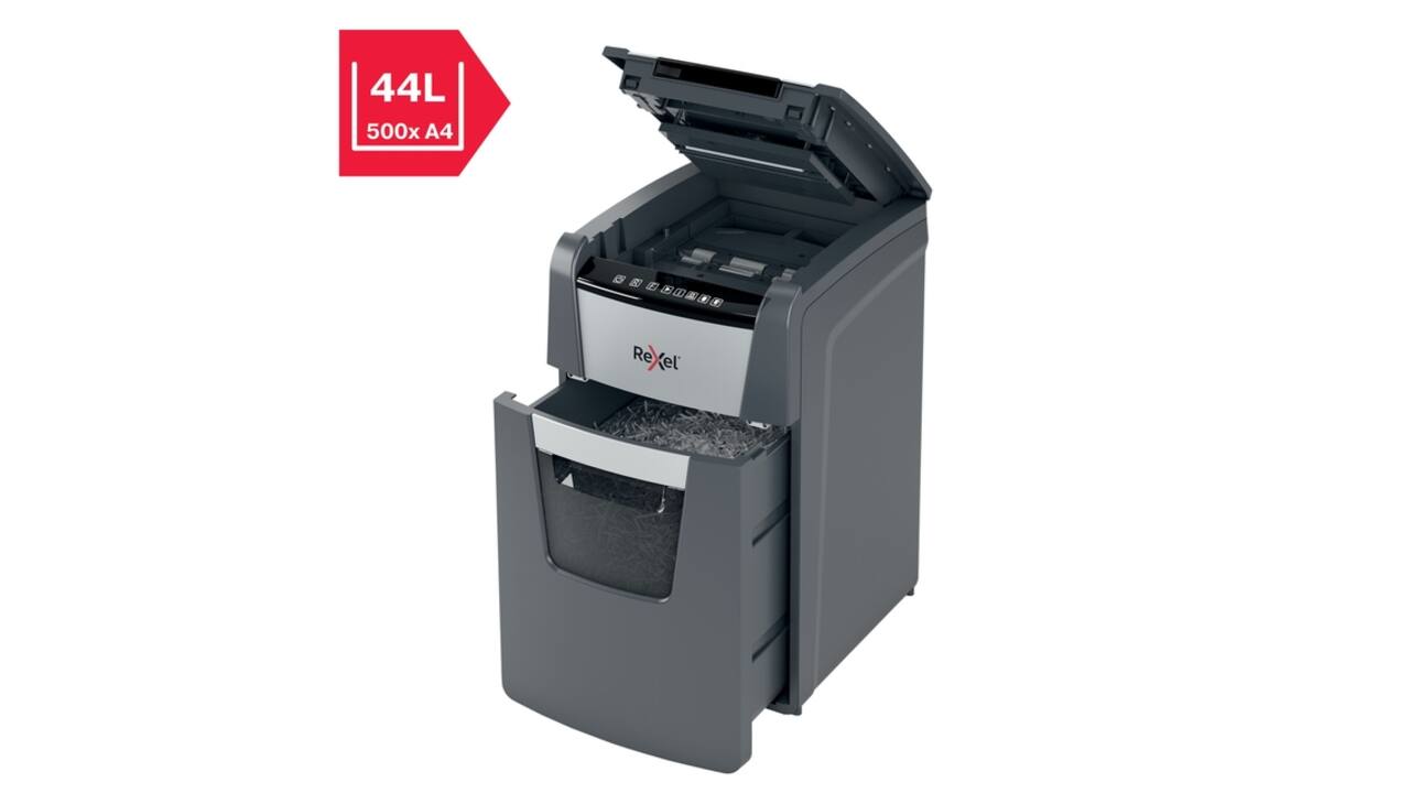Papiervernietiger Rexel Optimum Auto+ 150M P5 snippers 2x15mm