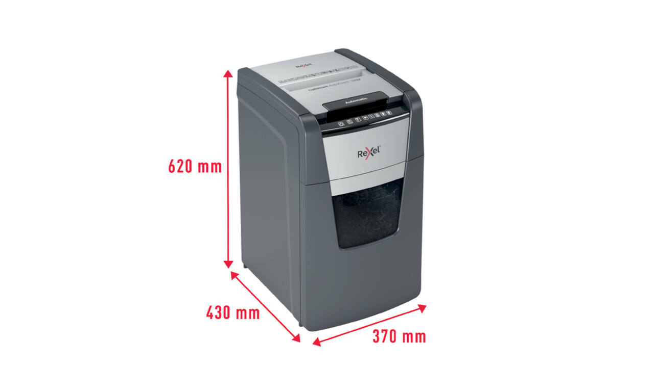 Papiervernietiger Rexel Optimum Auto+ 150M P5 snippers 2x15mm