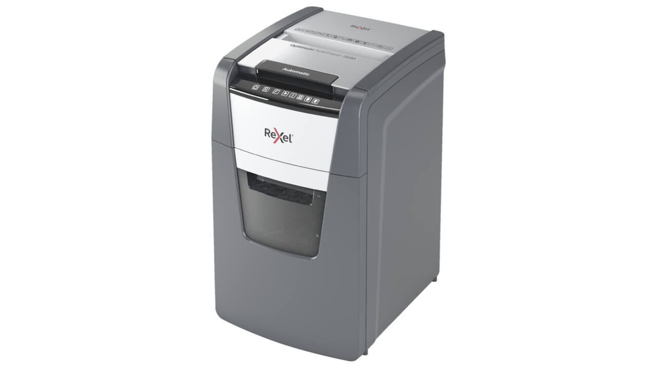 Papiervernietiger Rexel Optimum Auto+ 150M P5 snippers 2x15mm