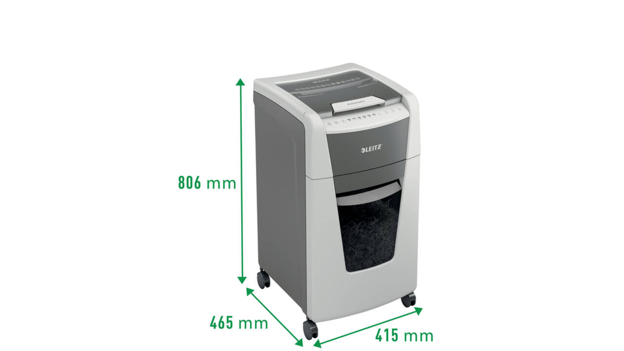 Papiervernietiger Leitz IQ Auto+ Office 300 P5 snippers 2x15mm