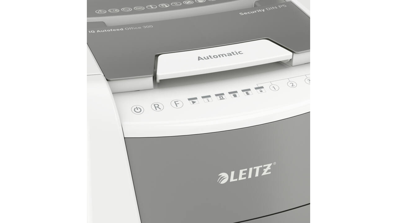 Papiervernietiger Leitz IQ Auto+ Office 300 P5 snippers 2x15mm