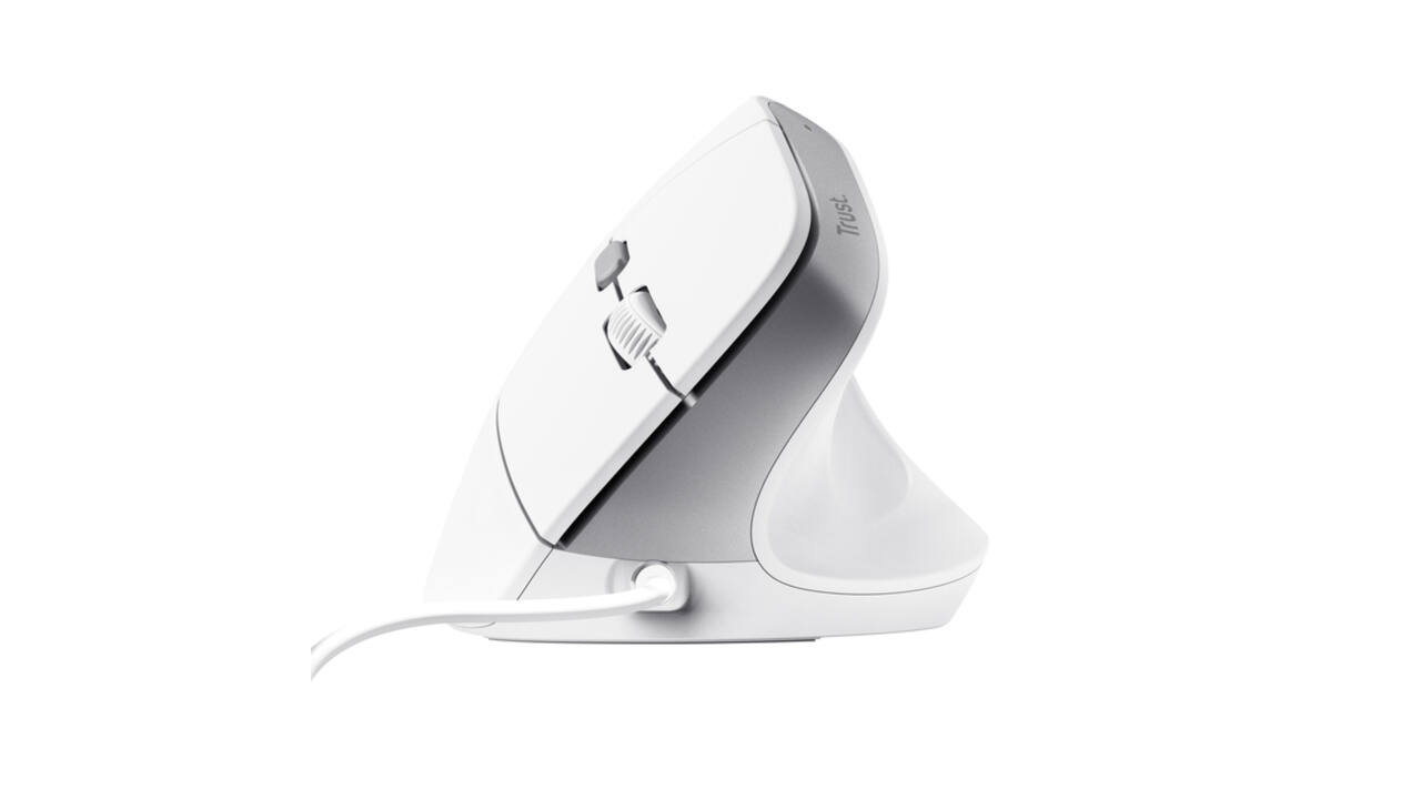 Muis Trust ergonomisch BAYO II wit