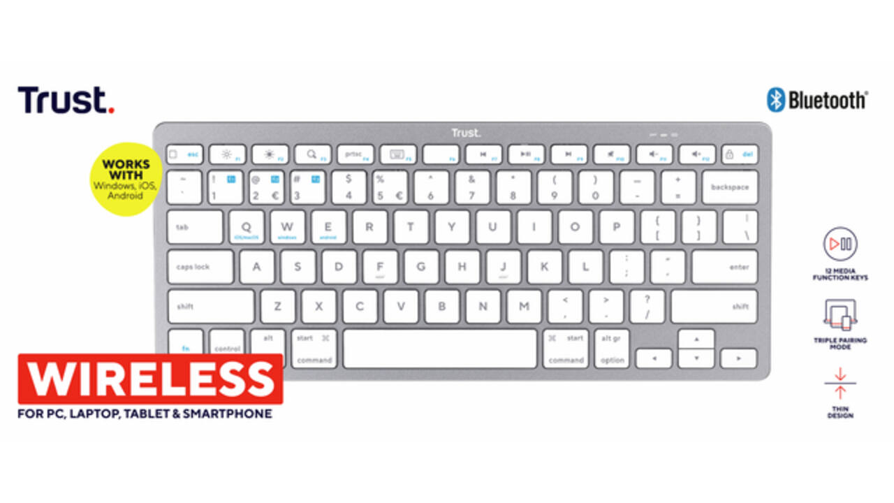 Toetsenbord Trust Basics bluetooth QWERTY