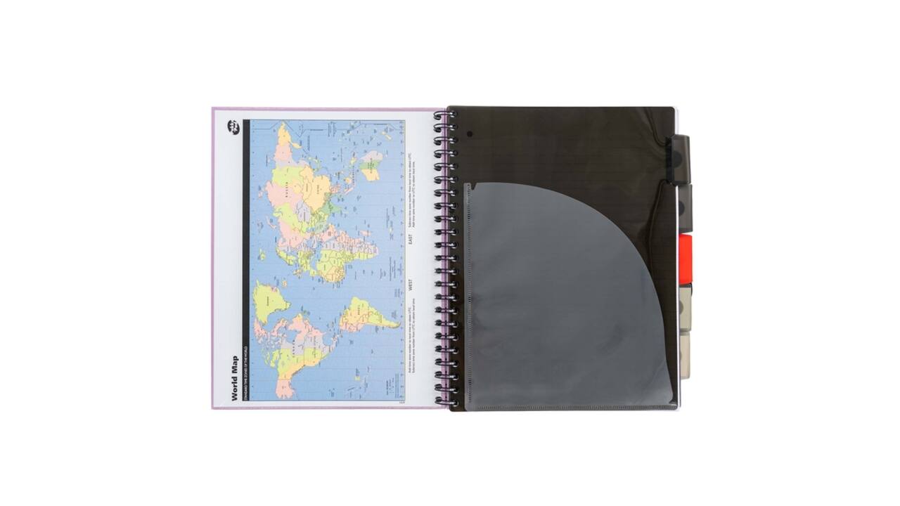 Projectboek Pukka Pad Metallic Executive A4 lijn 5-tabs 4-gaats 200 pagina's 80gr assorti