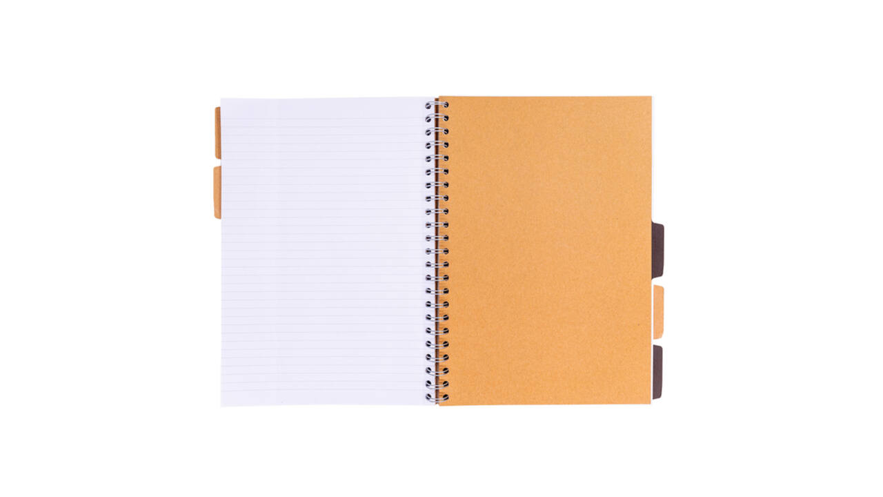 Projectboek Pukka Pad Kraft A4 lijn 5-tabs 200 pagina's 80gr