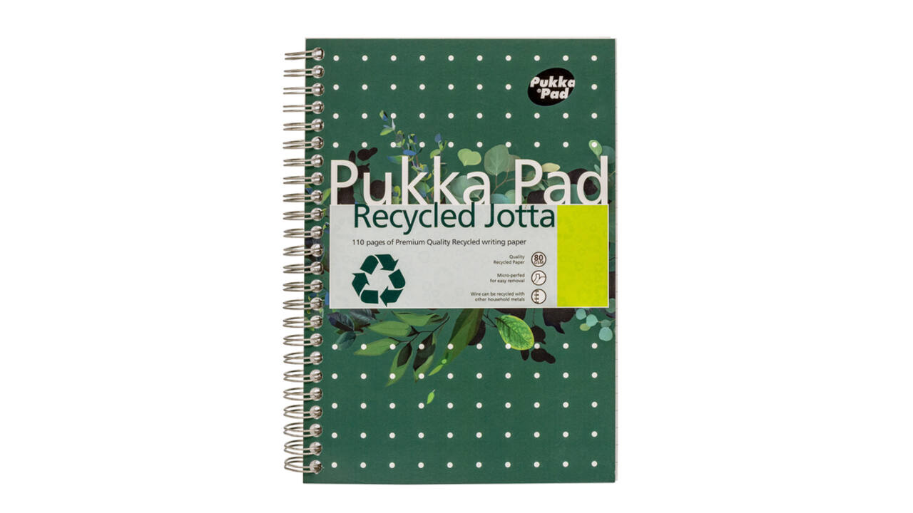 Notitieboek Pukka Pad Jotta A5 lijn 110 pagina's 80gr groen