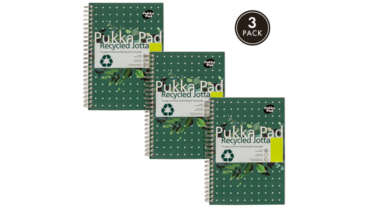 Notitieboek Pukka Pad Jotta A5 lijn 110 pagina's 80gr groen