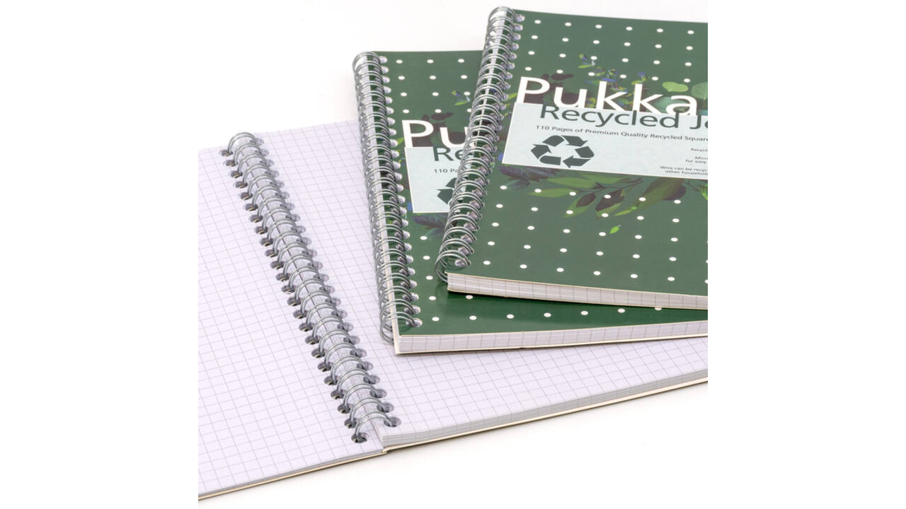 Notitieboek Pukka Pad Jotta A5 ruit 5x5mm 110 pagina's 80gr groen
